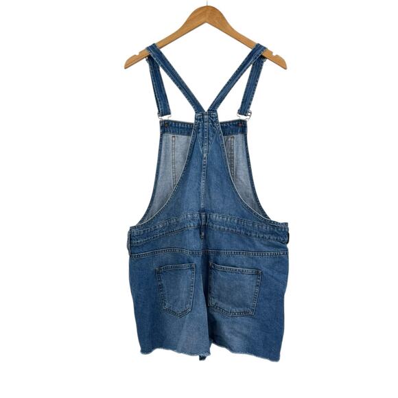 Madewell Adirondack Short Overalls in Dawkins Wash Denim 100% Cotton - Picture 11 of 14
